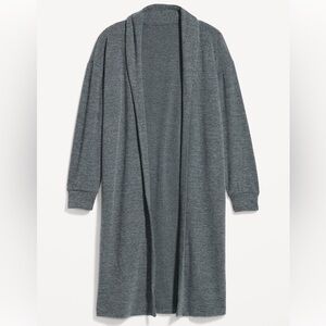 Old Navy Women’s Oversized Sweater Knit Robe Charcoal Gray Size Medium